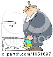 Man Peeing In A Cup For A Drug Test