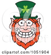 Poster, Art Print Of St Paddys Day Leprechaun With A Big Smile