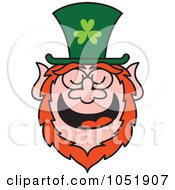 Poster, Art Print Of St Patricks Day Leprechaun Laughing