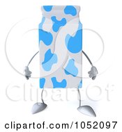 Royalty Free 3d Clip Art Illustration Of A 3d Milk Carton Character