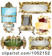Poster, Art Print Of Digital Collage Of Antique And Retro Styled Ornate Frame Designs - 3