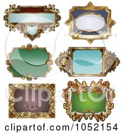 Poster, Art Print Of Digital Collage Of Antique And Retro Styled Ornate Frame Designs - 1