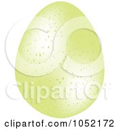 Poster, Art Print Of 3d Speckled Pastel Green Easter Egg