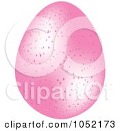 Poster, Art Print Of 3d Speckled Pink Easter Egg