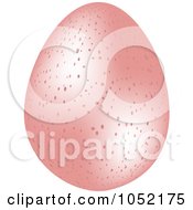 Poster, Art Print Of 3d Speckled Pastel Pink Easter Egg