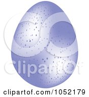 Poster, Art Print Of 3d Speckled Purple Easter Egg