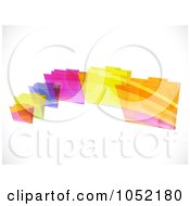 Poster, Art Print Of Background Of Flying Colorful Striped Folders