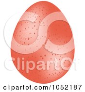 Poster, Art Print Of 3d Speckled Red Easter Egg