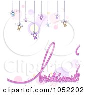 Bridesmaid Background With Suspended Rings