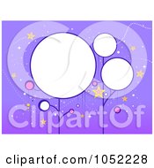 Poster, Art Print Of Purple Background With Circular Frames