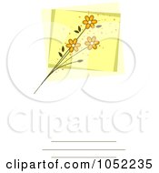 Poster, Art Print Of Invitation Design With Yellow Flowers