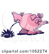 Poster, Art Print Of Peeing Pig