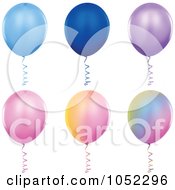 Poster, Art Print Of Digital Collage Of Helium Party Balloons - 2