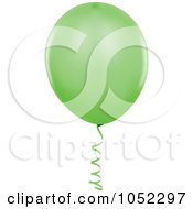Poster, Art Print Of Green Helium Party Balloon Logo
