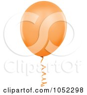 Poster, Art Print Of Orange Helium Party Balloon Logo