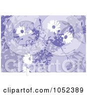 Royalty Free Vector Clip Art Illustration Of A Purple Flower Background