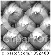 Poster, Art Print Of 3d Seamless Silver Upholstery Background Texture