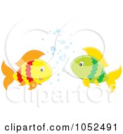 Poster, Art Print Of Two Fish Chatting