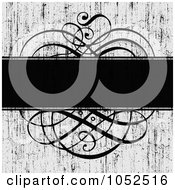 Poster, Art Print Of Distressed Gray And Black Swirl Invitation Background