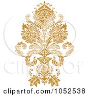 Poster, Art Print Of Gold Damask Design Element - 6