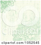 Green Distressed Lilac Flowers Invitation Background
