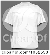 Royalty Free Vector Clip Art Illustration Of A White T Shirt by BestVector