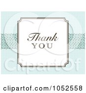 Royalty Free Vector Clip Art Illustration Of A Blue Thank You Background