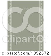 Royalty Free Vector Clip Art Illustration Of An Olive Green Invitation Background With A Swirl And Ornate Edges