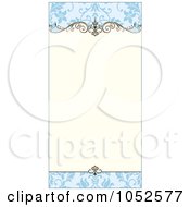Poster, Art Print Of Blue Floral Invitation Background - 3