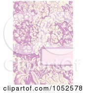 Purple Lilac Flower Invitation Background With Copyspace