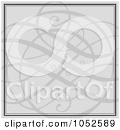Royalty Free Vector Clip Art Illustration Of A Gray Swirl Invitation Background
