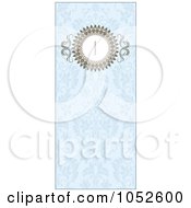 Poster, Art Print Of Blue Floral Invitation Background - 6