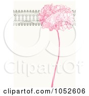 Royalty Free Vector Clip Art Illustration Of A Pink Lilac Flower And Ornate Trim Floral Invitation Background 3
