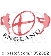 Royalty Free Vector Clip Art Illustration Of England Rugby Football 2