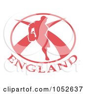 Royalty Free Vector Clip Art Illustration Of England Rugby Football 3