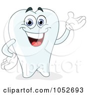 Poster, Art Print Of Friendly Tooth Character Presenting