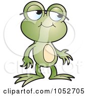 Royalty Free Vector Clip Art Illustration Of A Green Frog