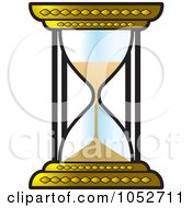 Poster, Art Print Of Gold Hourglass