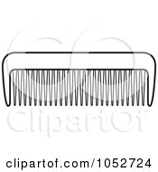 Poster, Art Print Of Outlined Comb