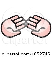 Royalty Free Vector Clip Art Illustration Of Two Pink Hands