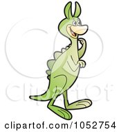 Royalty Free Vector Clip Art Illustration Of A Thinking Dinosaur