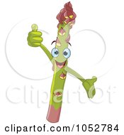 Happy Asparagus Character