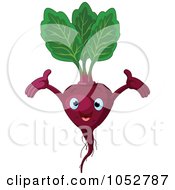 Royalty Free Vector Clip Art Illustration Of A Happy Radish Character