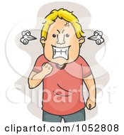 Royalty Free Vector Clip Art Illustration Of A Furious Man