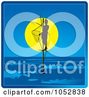 Royalty Free Vector Clip Art Illustration Of A Pole Fisherman In Sri Lanka