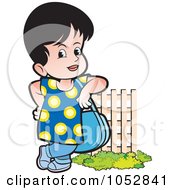Poster, Art Print Of Girl With A Purse By A Fence