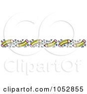 Royalty Free Vector Clip Art Illustration Of A Pencil Border 1
