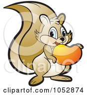 Poster, Art Print Of Squirrel Eating A Mango