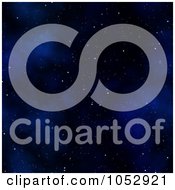 Royalty Free Vector Clip Art Illustration Of A Dark Blue Starry Nebula Seamless Background