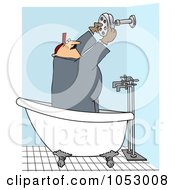 Plumber Installing A Shower Head
